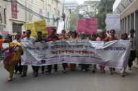 International Womens Day-2012- WARBE Rally & Human Chain at Dhaka