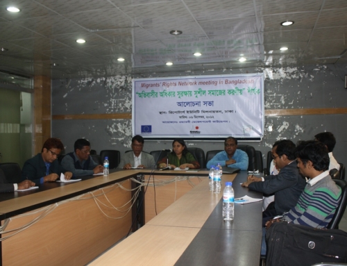Migrants Rights Network Meeting at Reporters Unity, Dhaka-2012